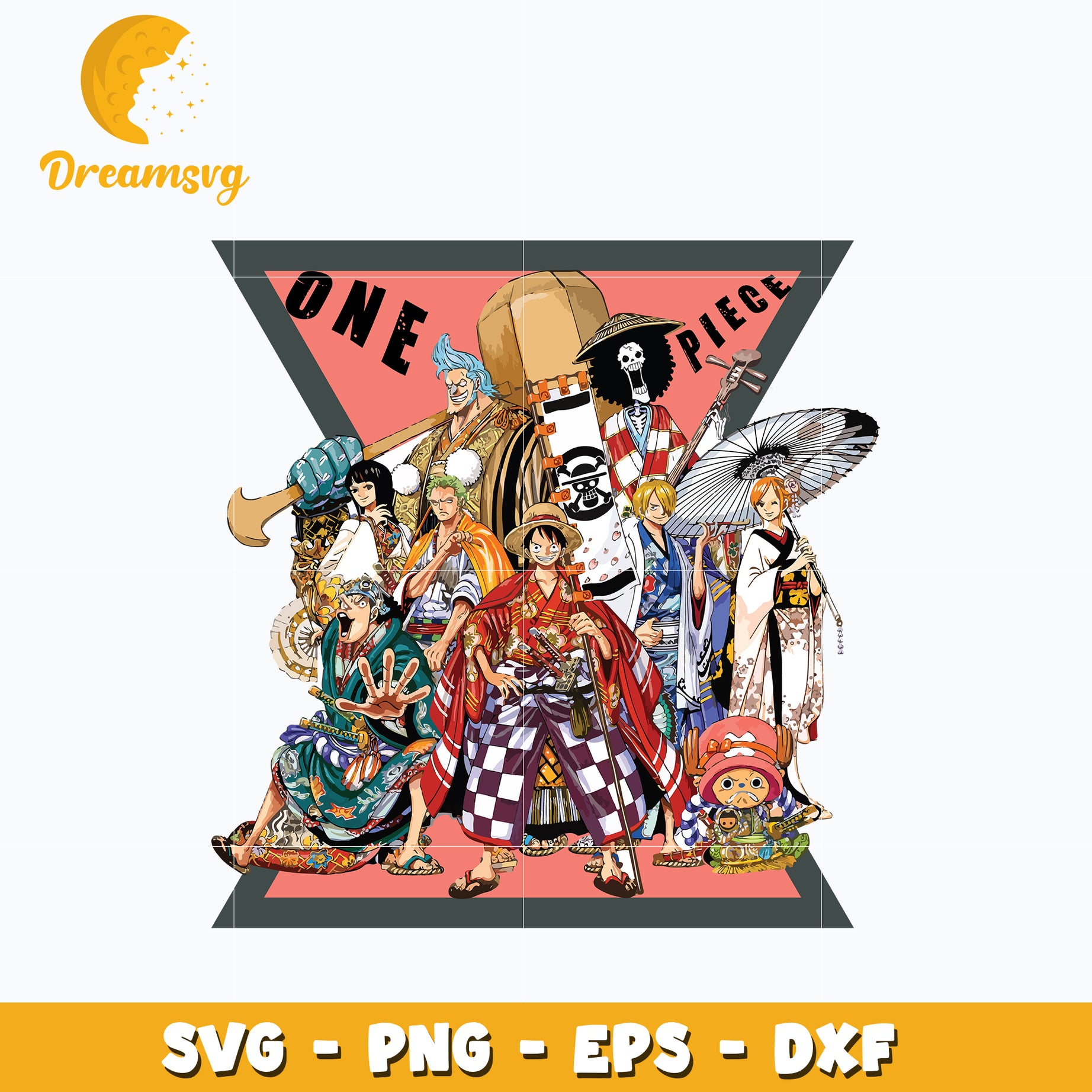 One piece characters design Svg, anime Svg, One piece Svg