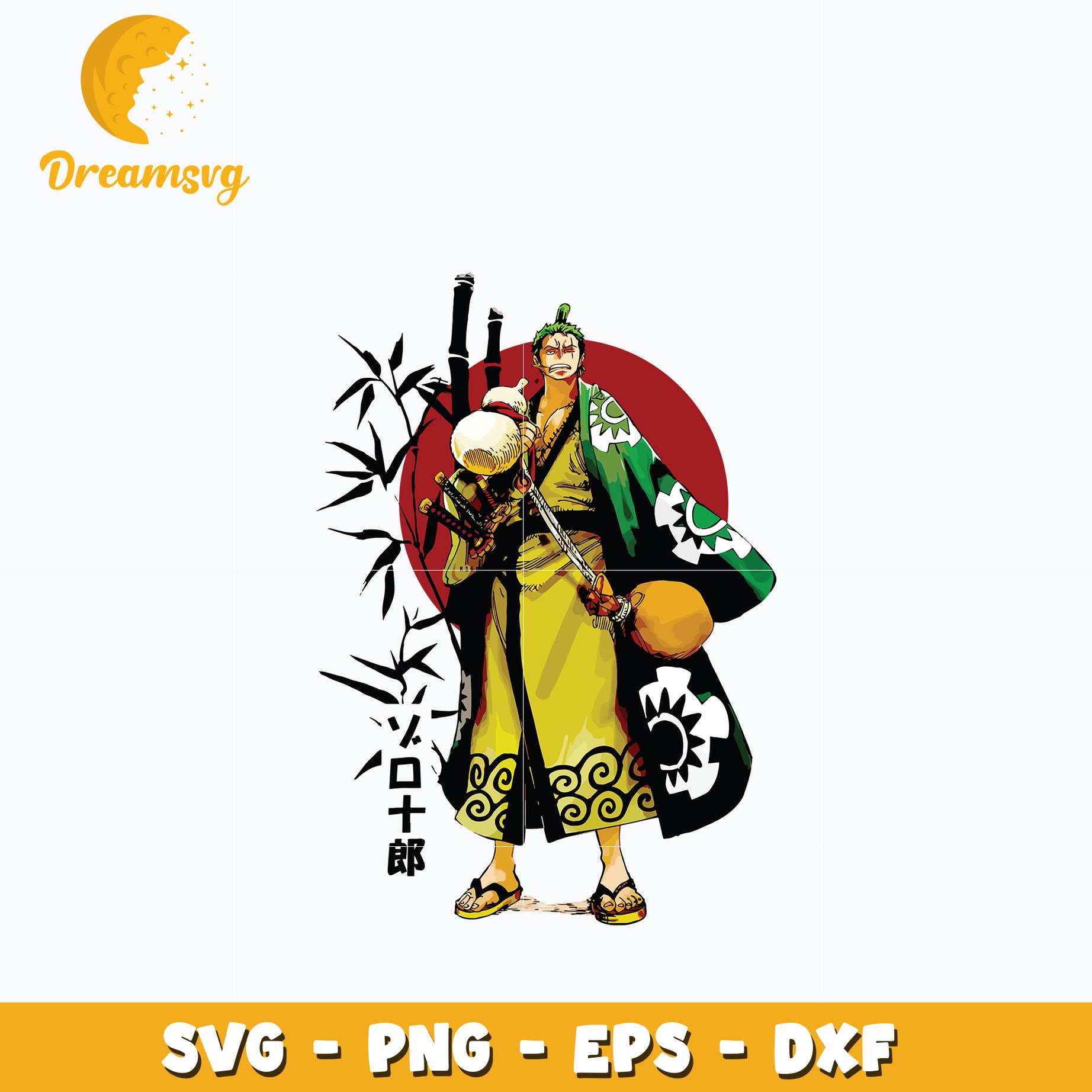 Zoro design Svg, anime Svg, One piece Svg