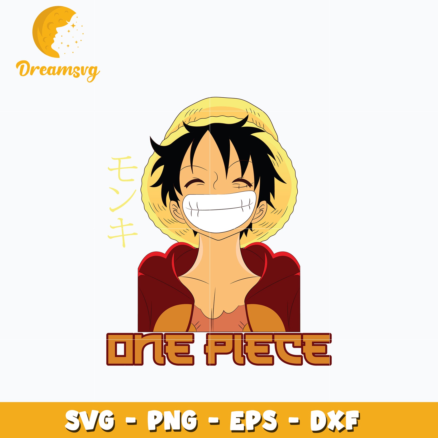 One piece luffy smile design Svg, anime Svg, One piece Svg