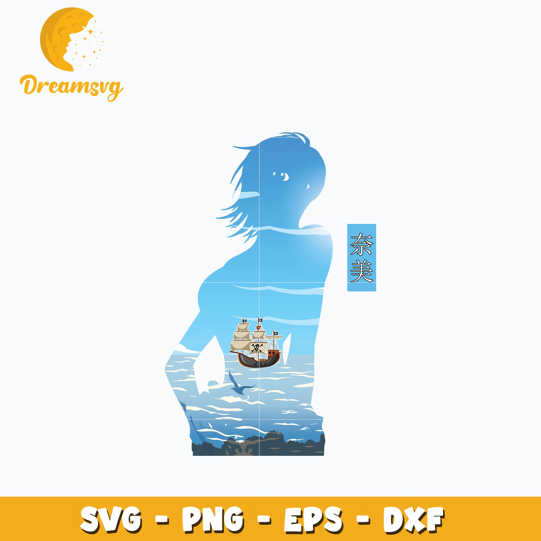 One piece ship design Svg, anime Svg, One piece Svg