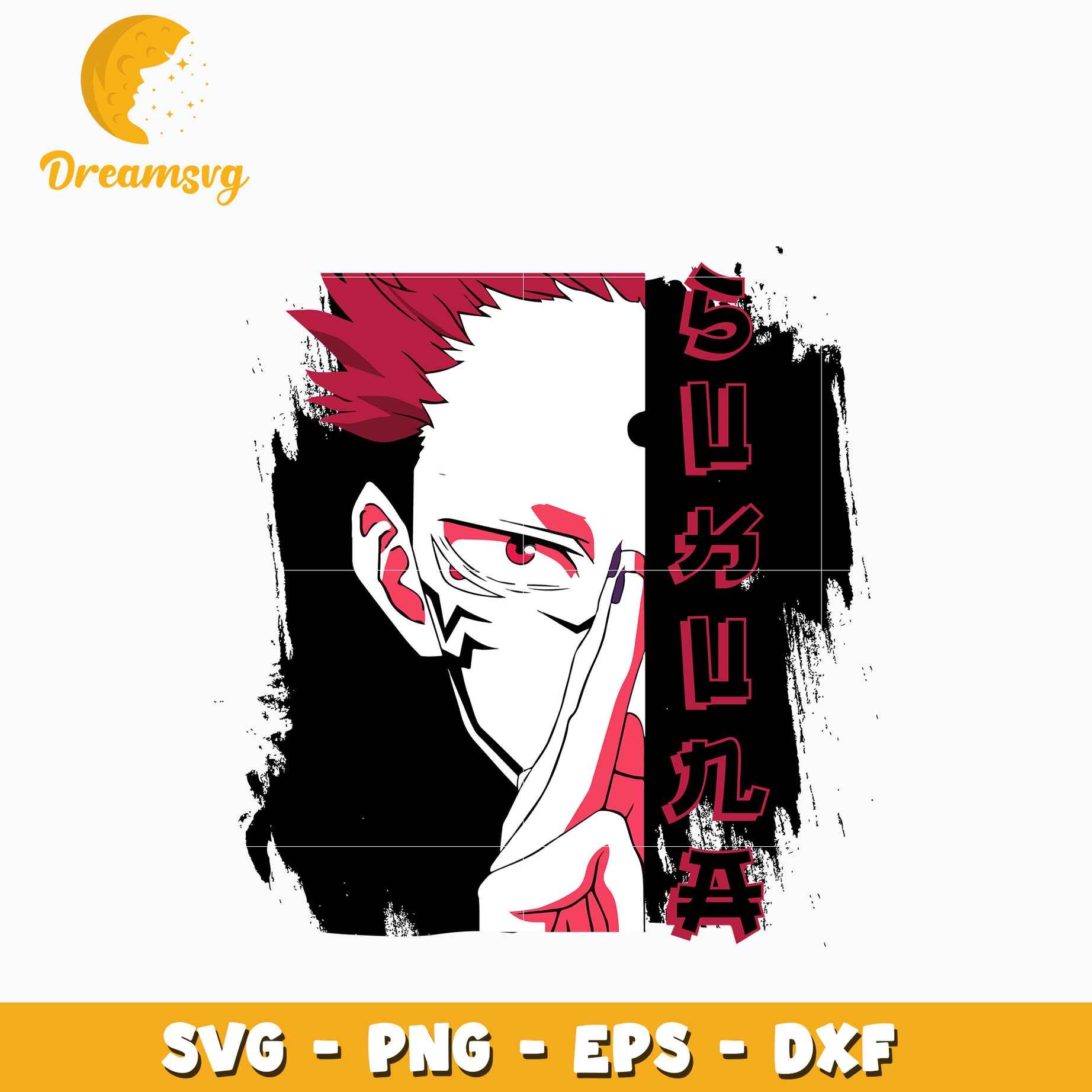 Sukuna svg, anime svg, Jujutsu kaisen svg