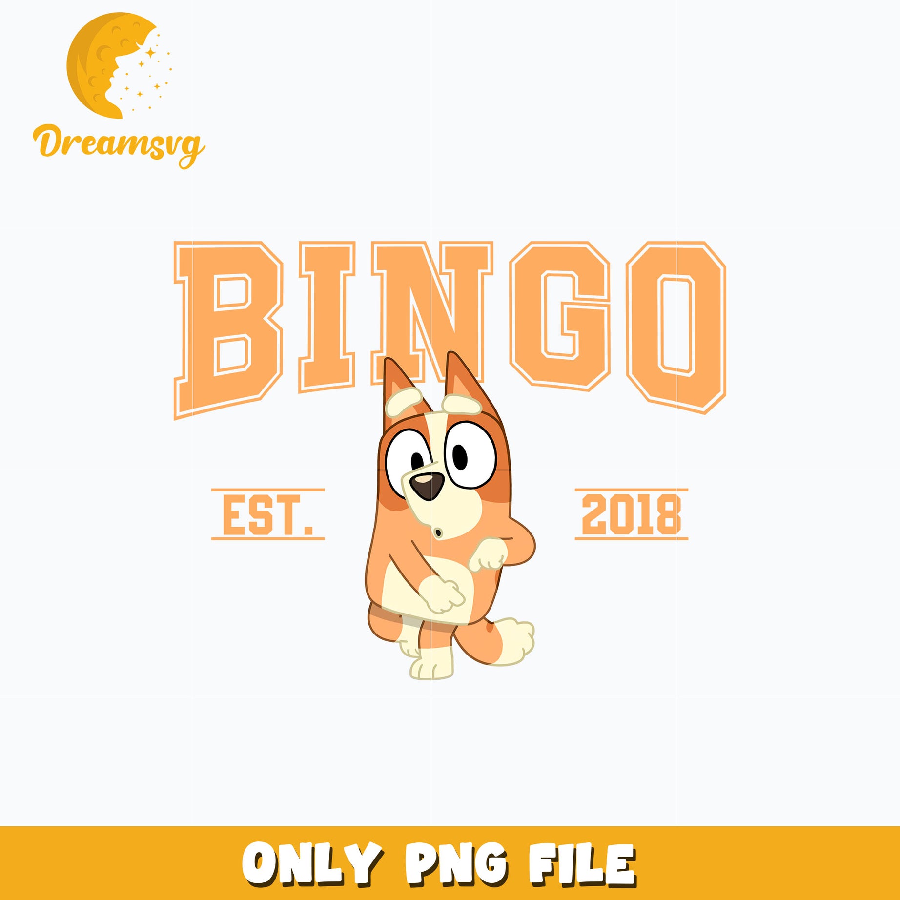 Bluey bingo est 2018 cartoon png