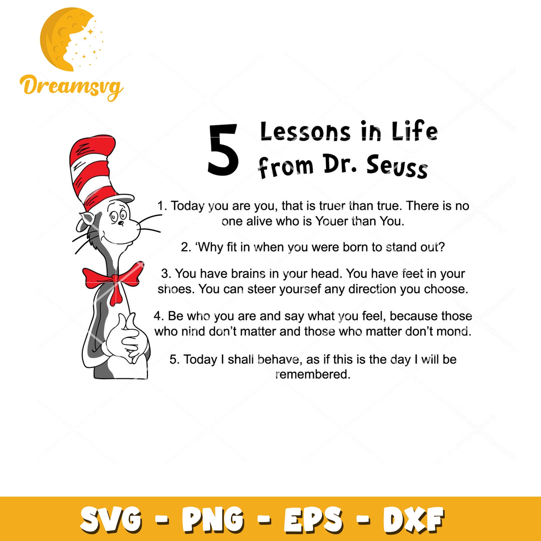 5 Inspiring Life Lessons from Dr Seuss Tumbler PNG Download