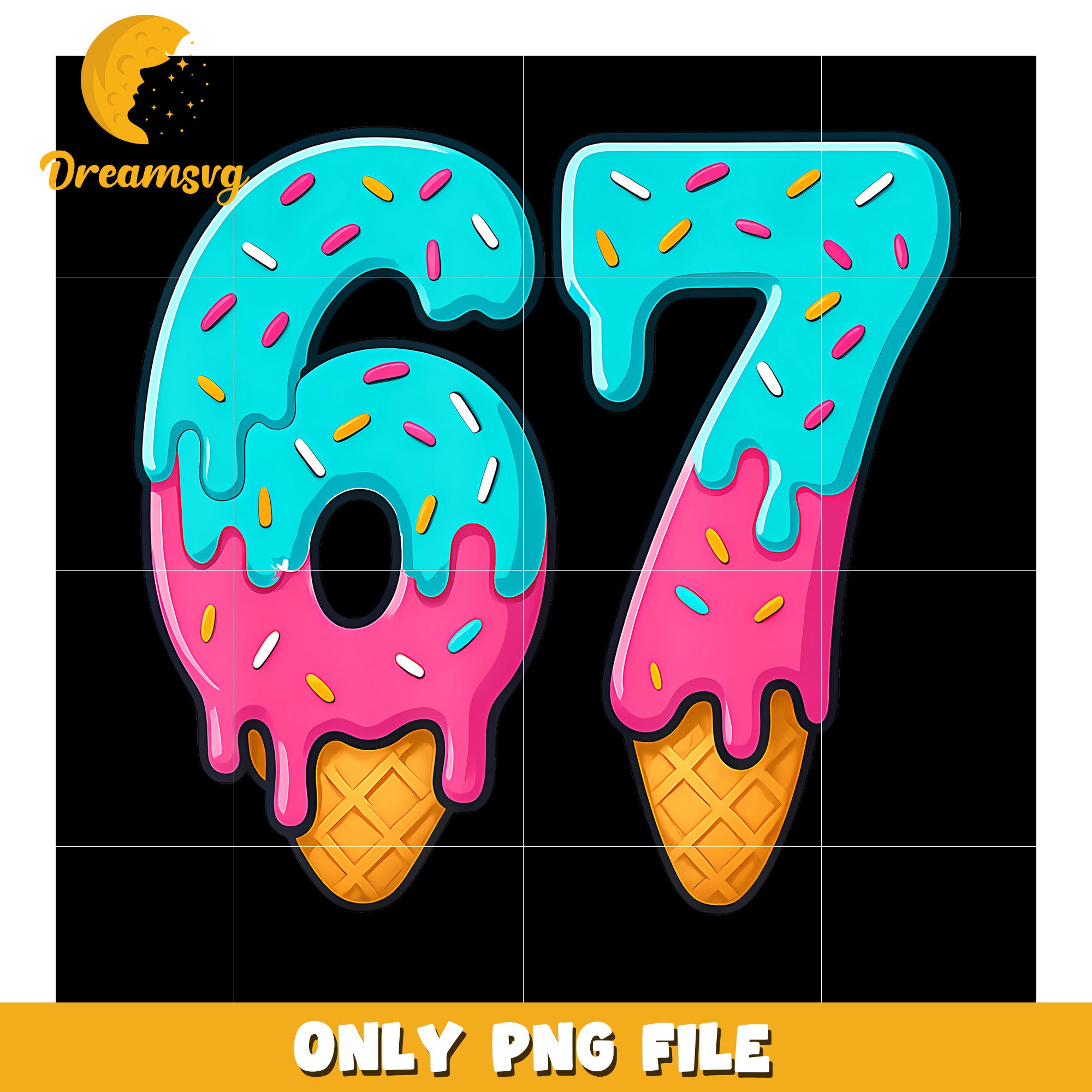 67 Ice Cream Drip png, funny jokes​ png, funny memes png