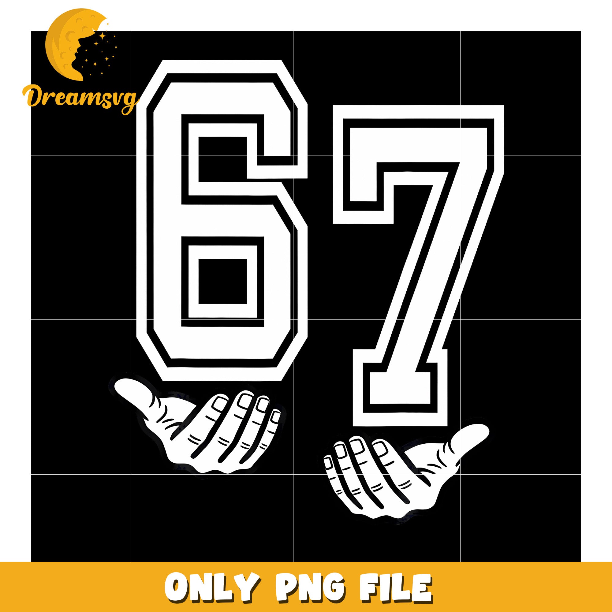 67 memes design Six seven png, png, funny saying png