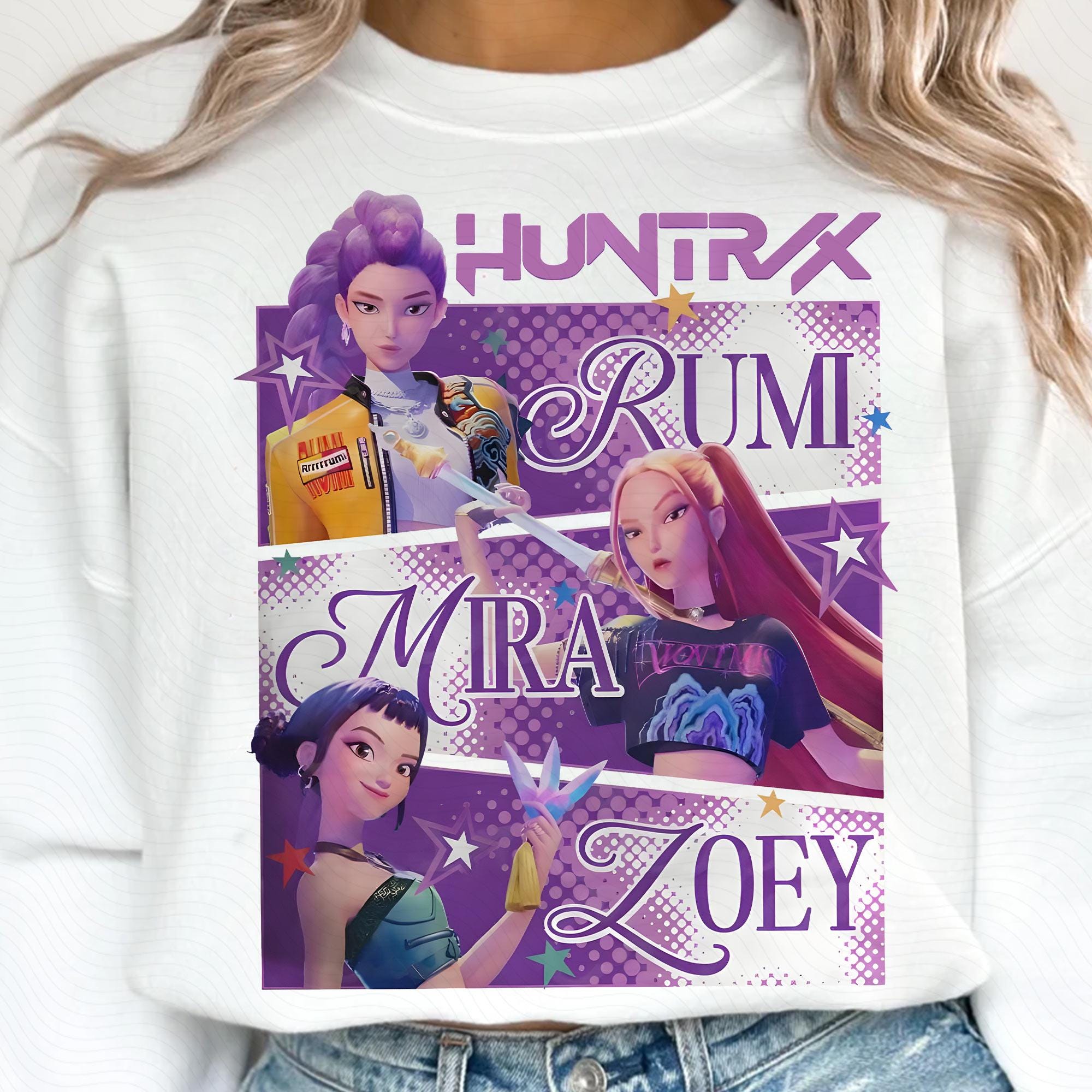 Huntrix Kpop Demon Hunters Bundle Png, Kpop Idol Group Bundle Png