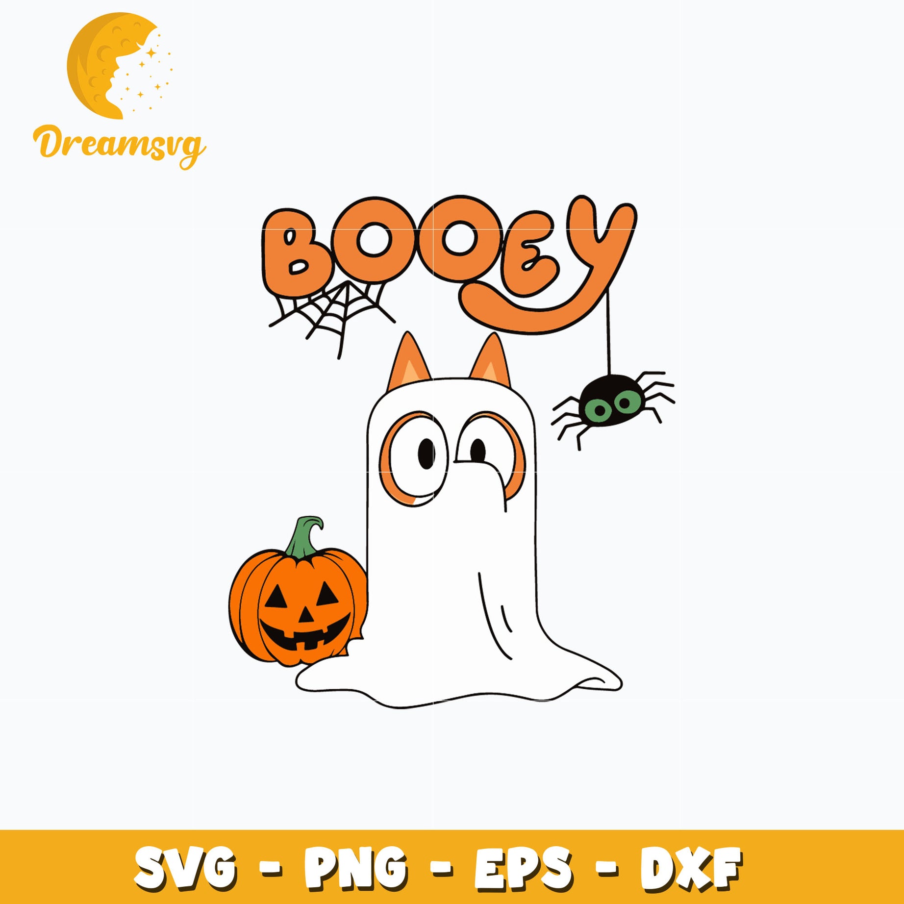 Bingo dog booey halloween design svg, digital download