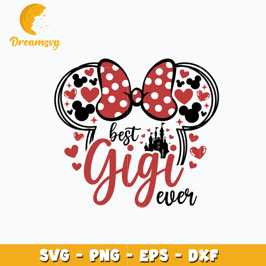 Minnie head best gigi ever svg