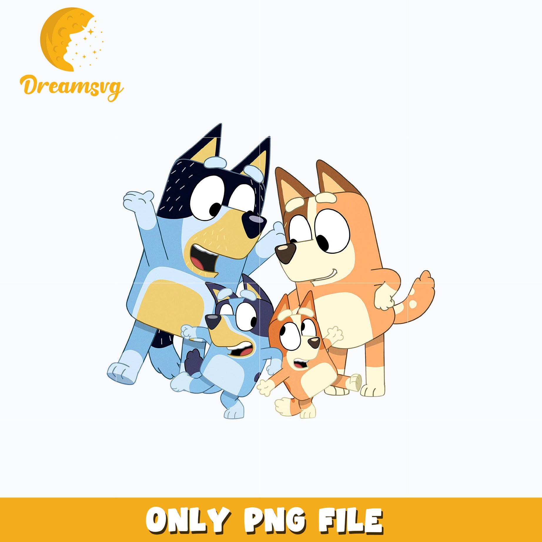 Bluey bingo family png