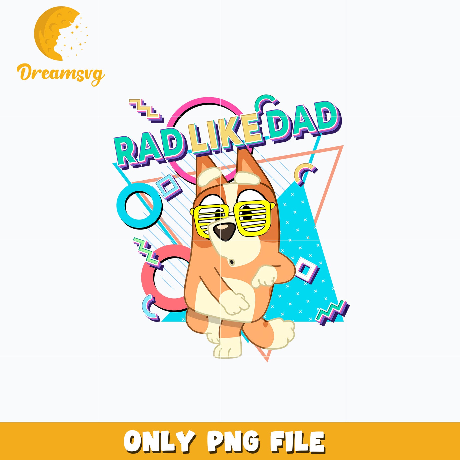 Bluey Bingo rad like dad cartoon png