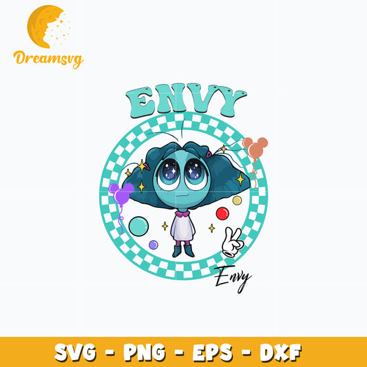 Envy name design svg, inside out svg