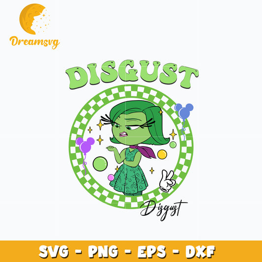 Disgust name design svg, inside out svg