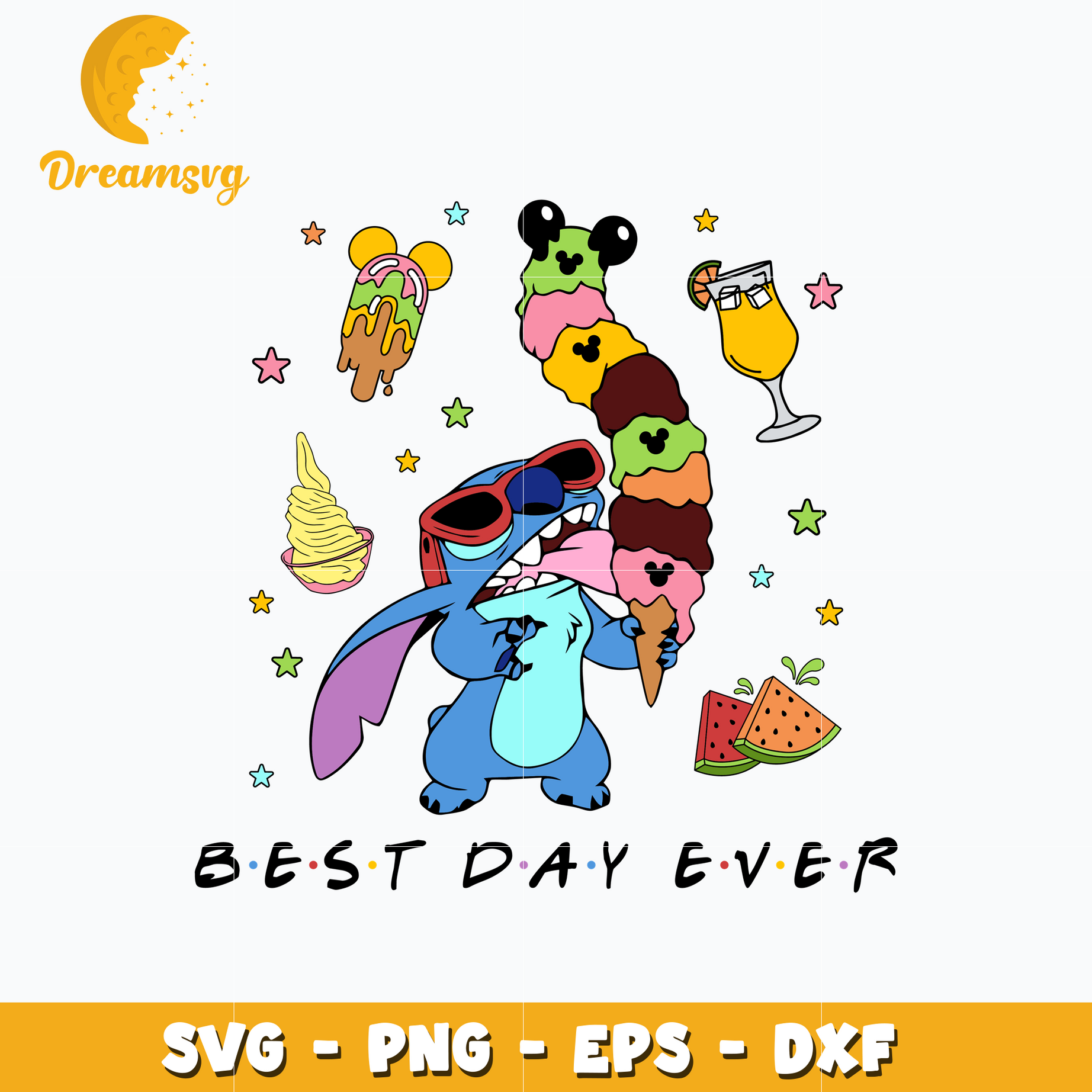 Disney stitch best day ever svg