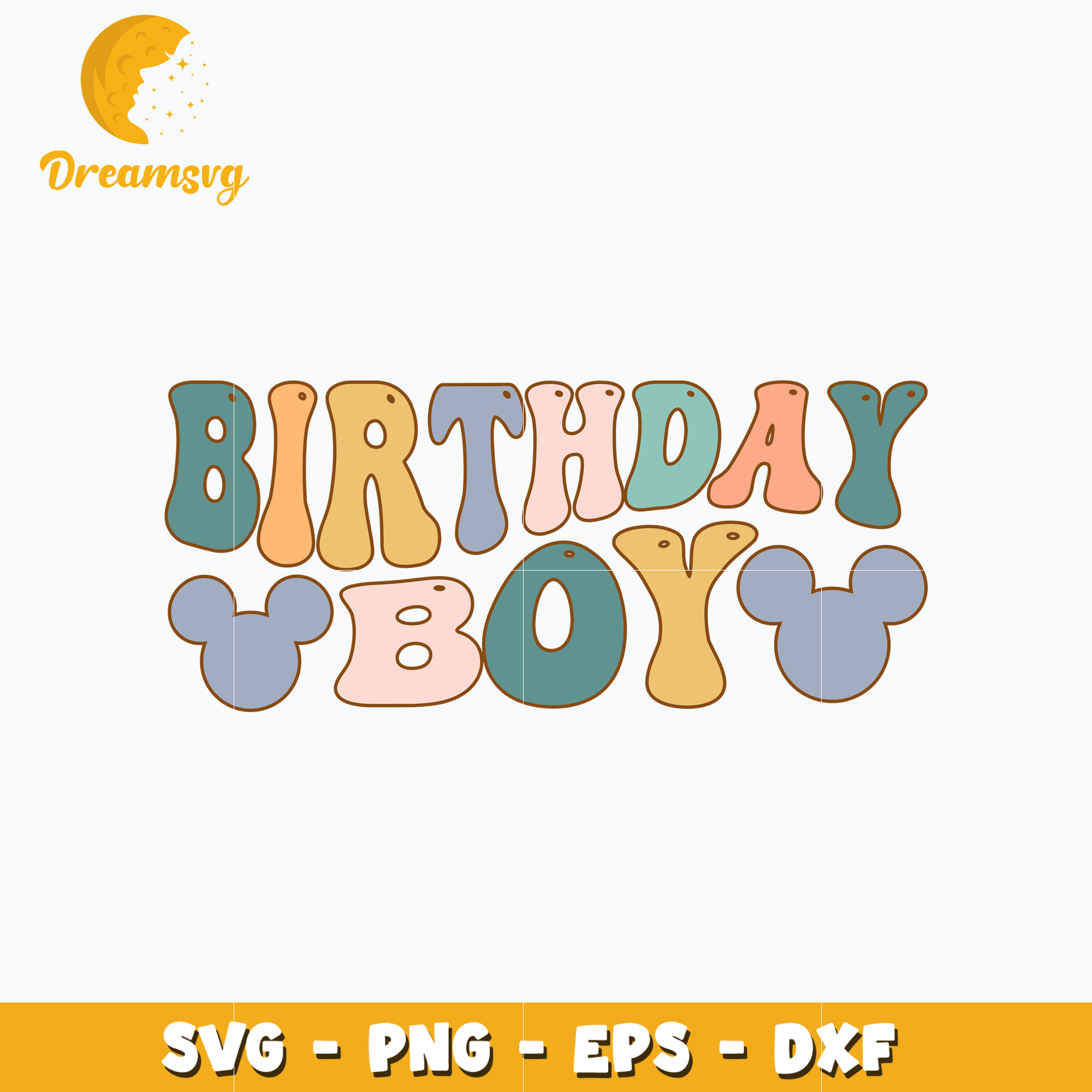 Mickey mouse birthday boy svg