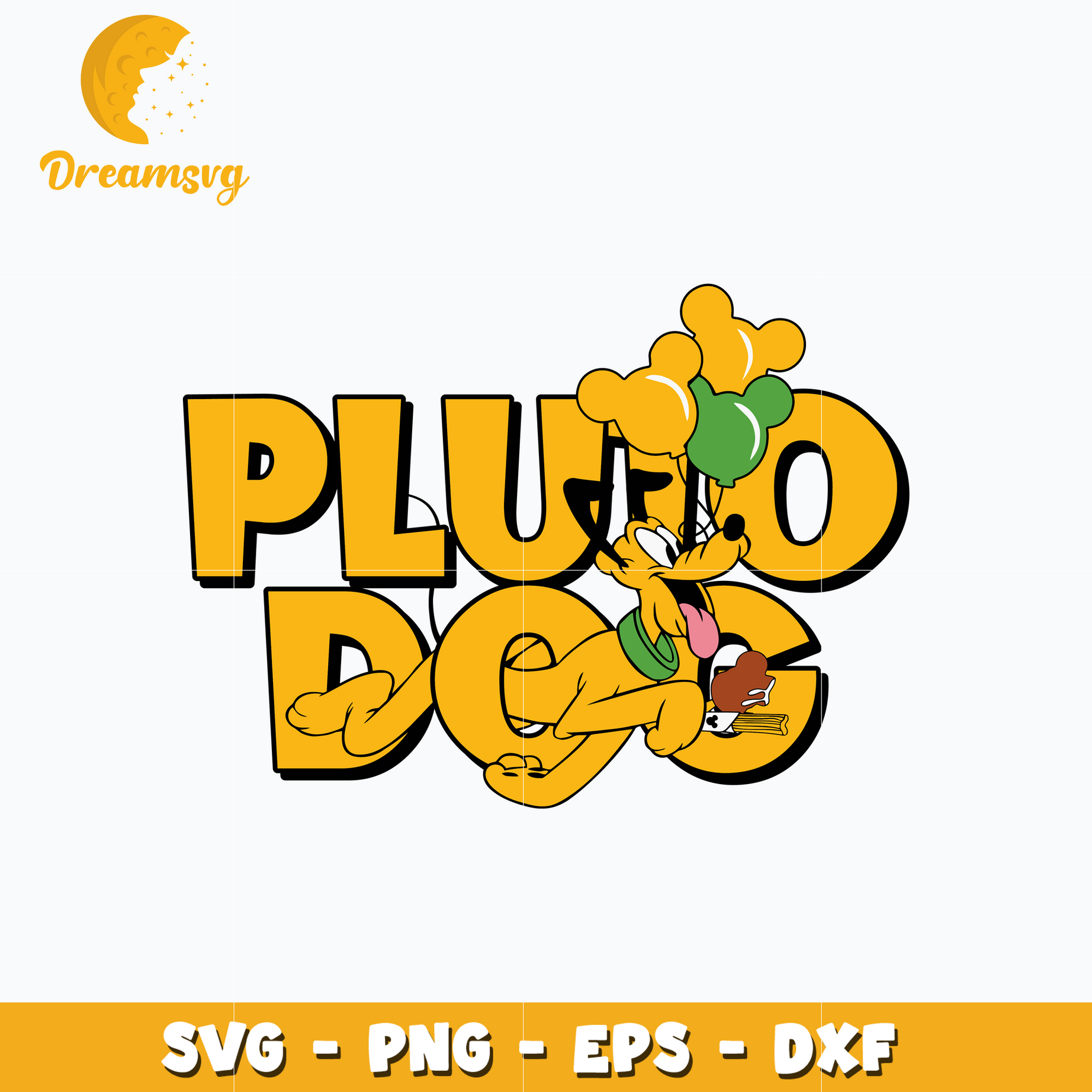 Pluto dog disney mickey svg