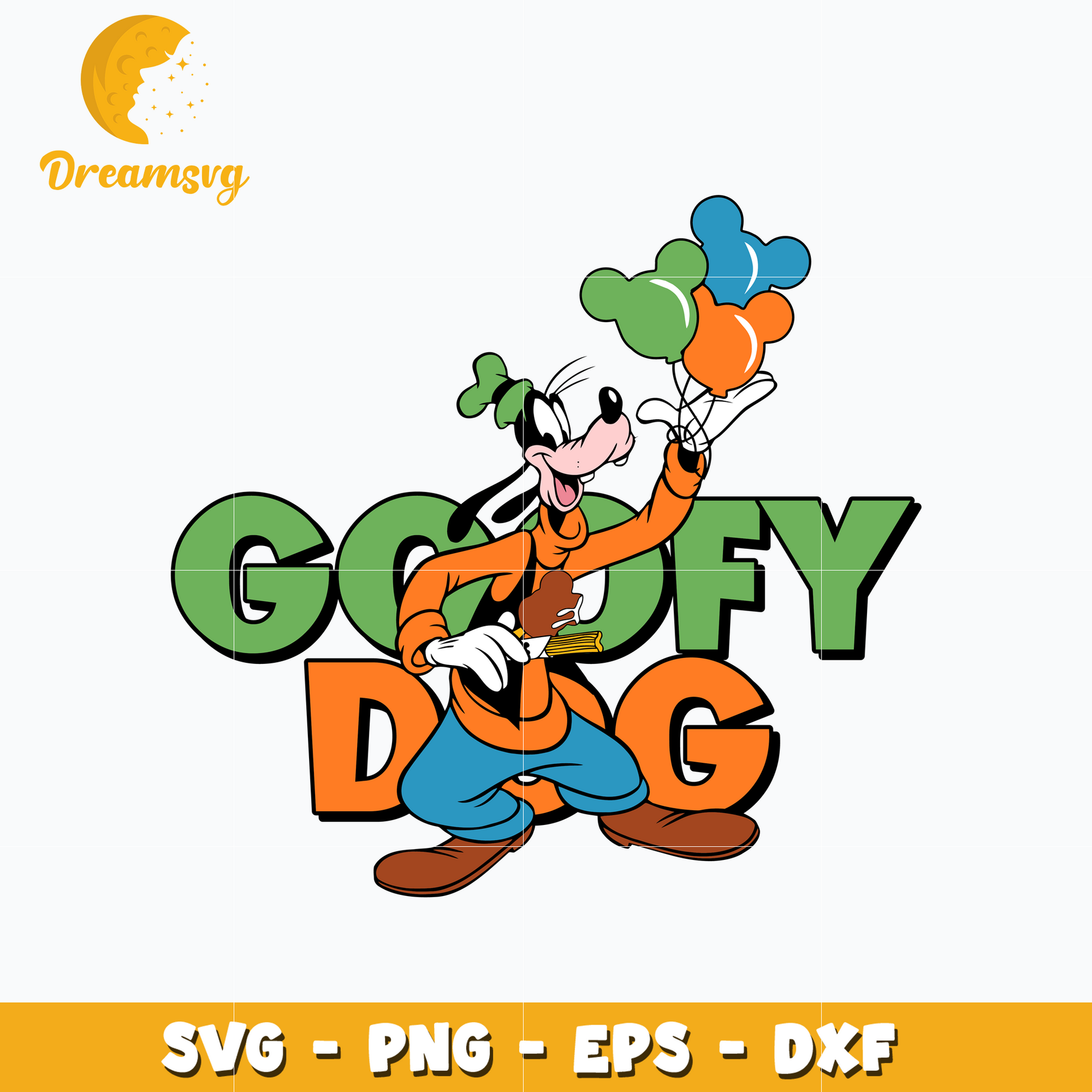 Goofy dog disney mickey svg