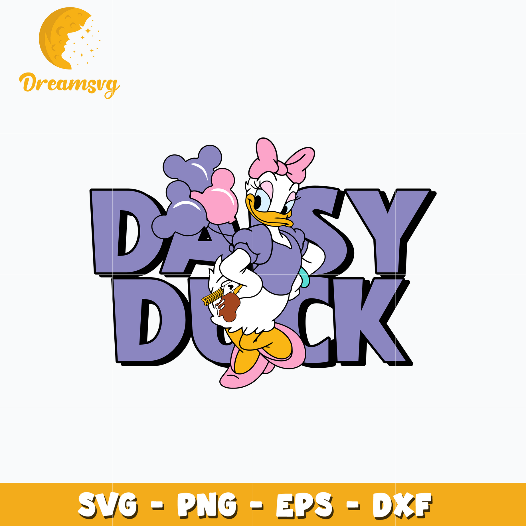 Daisy duck disney mickey svg