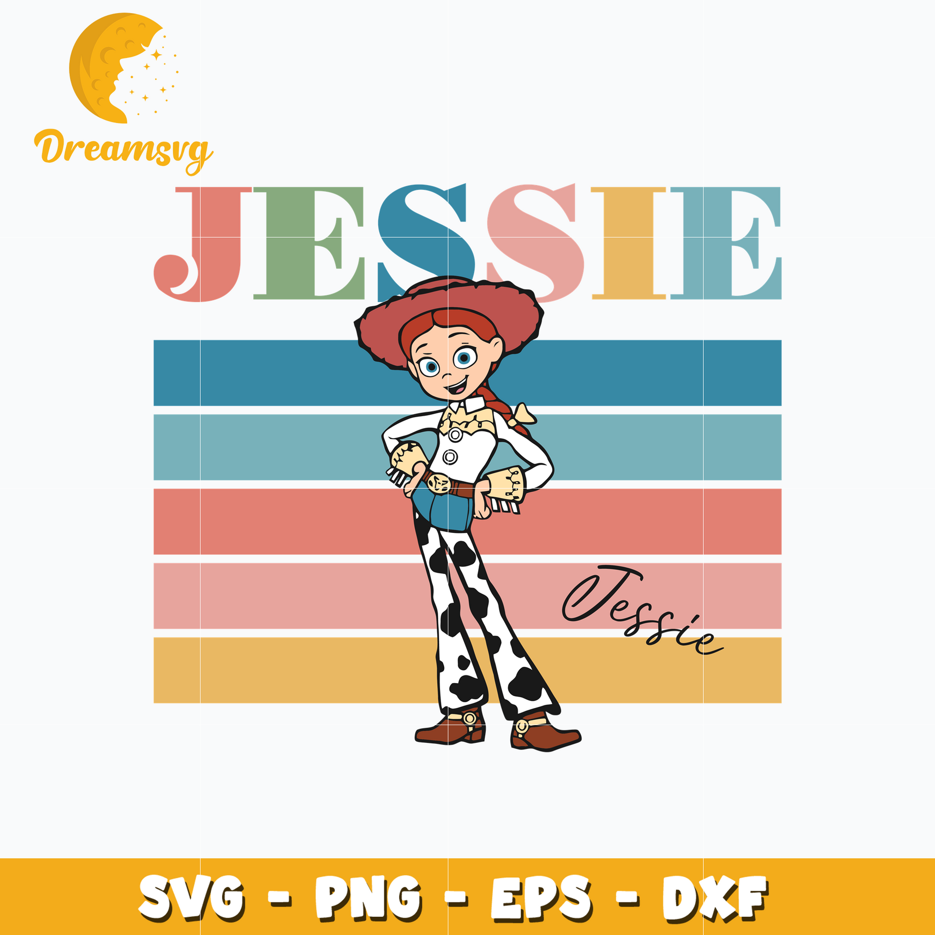 Retro Jessie disney toy story svg