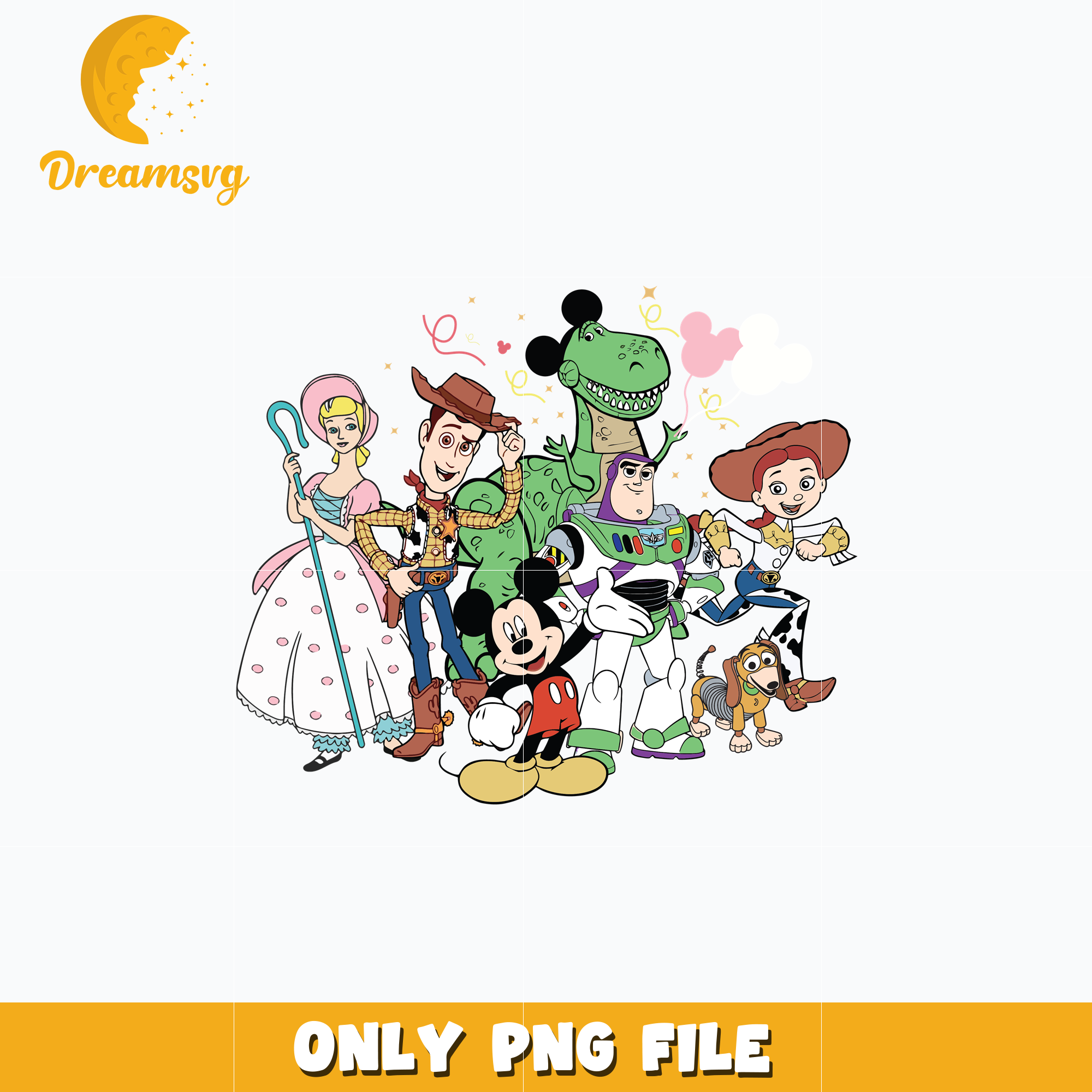 Mickey with family toy story png