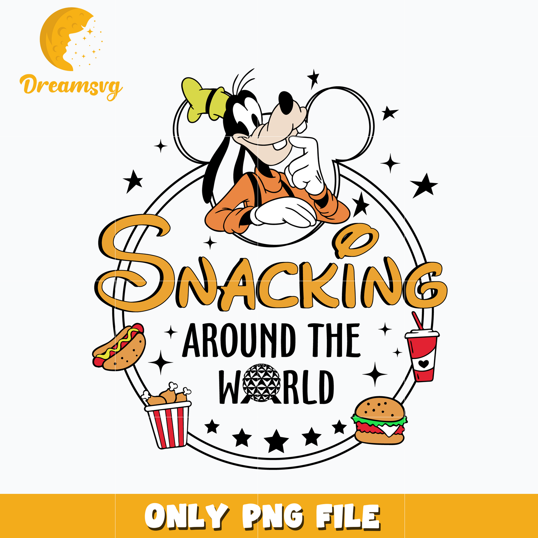 Snacking Around The World Goofy dog png