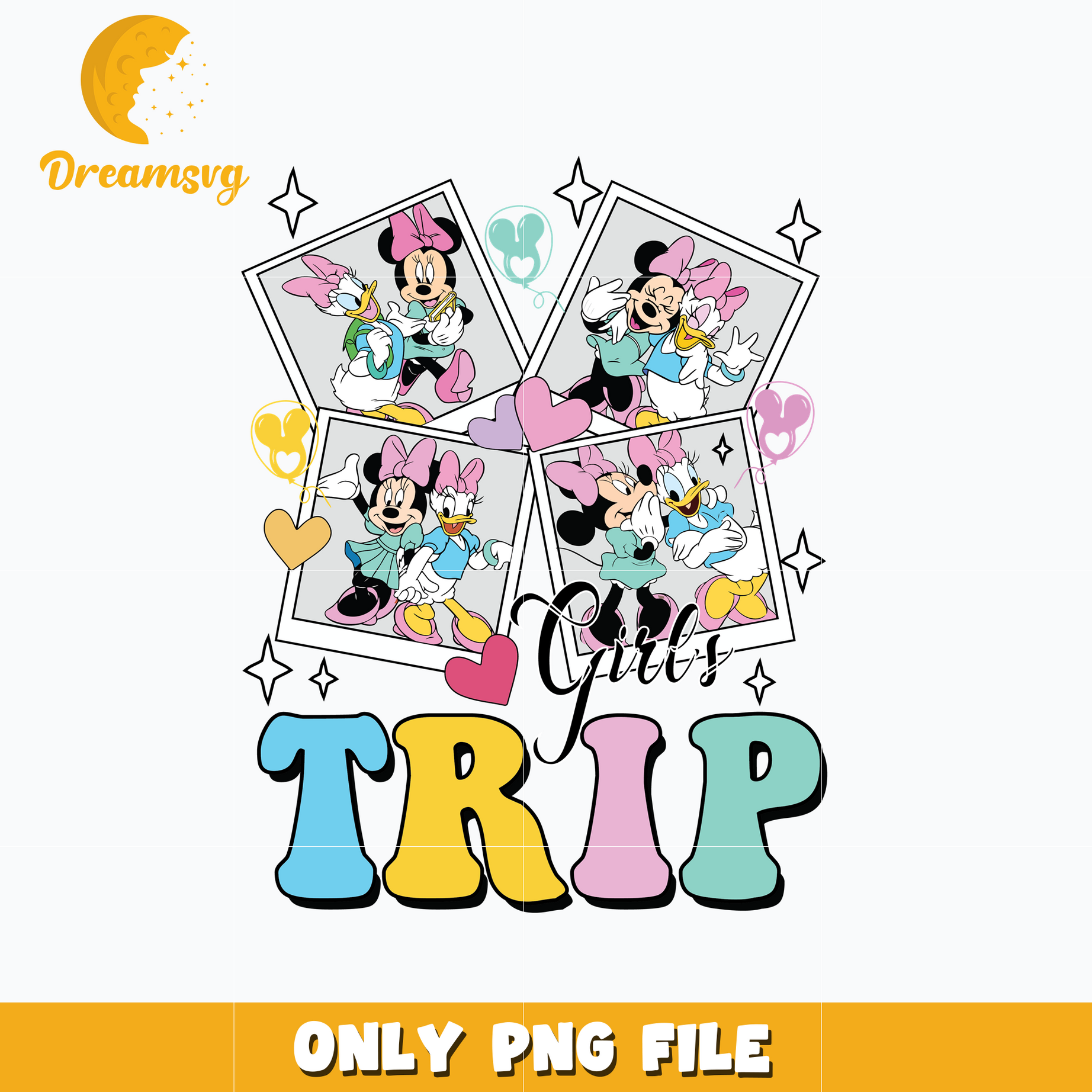 Girl Trip Png, Minnie mouse and Daisy duck png