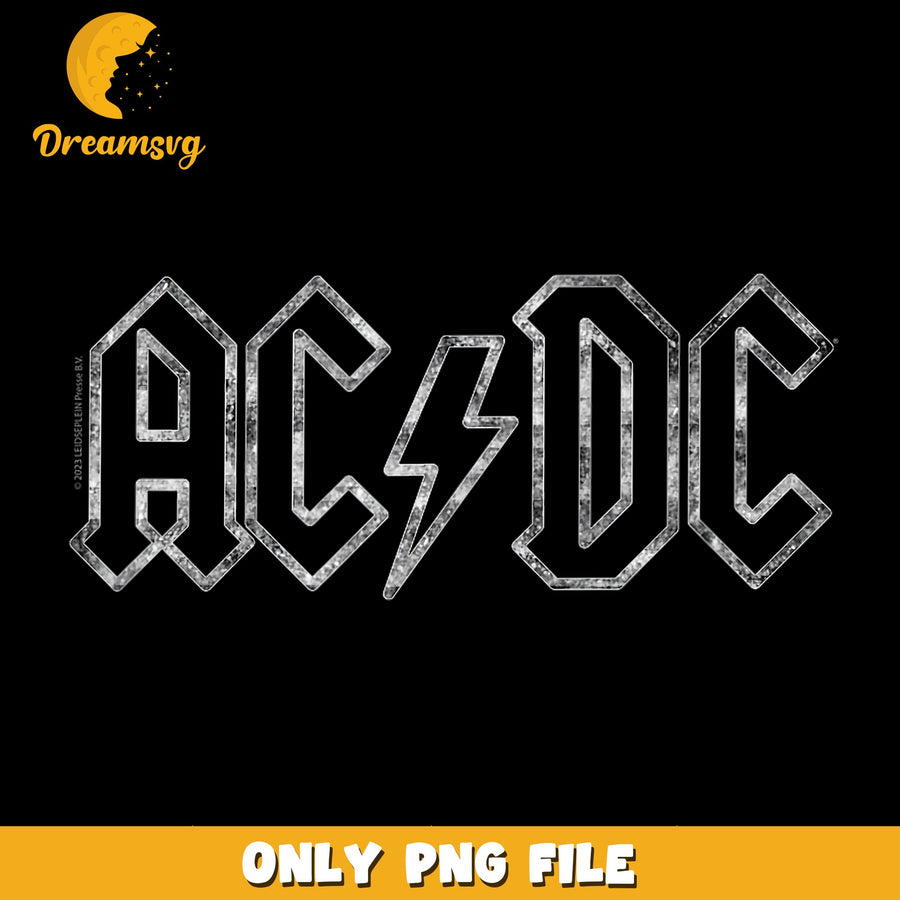 ACDC Rock Band Logo PNG, Lightning Bolt Music Design, Rock PNG