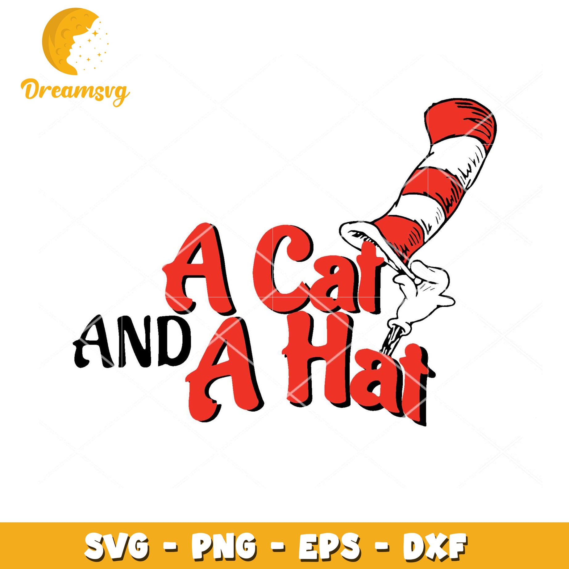 A Cat and A Hat SVG Design for Fun Creative Projects Online