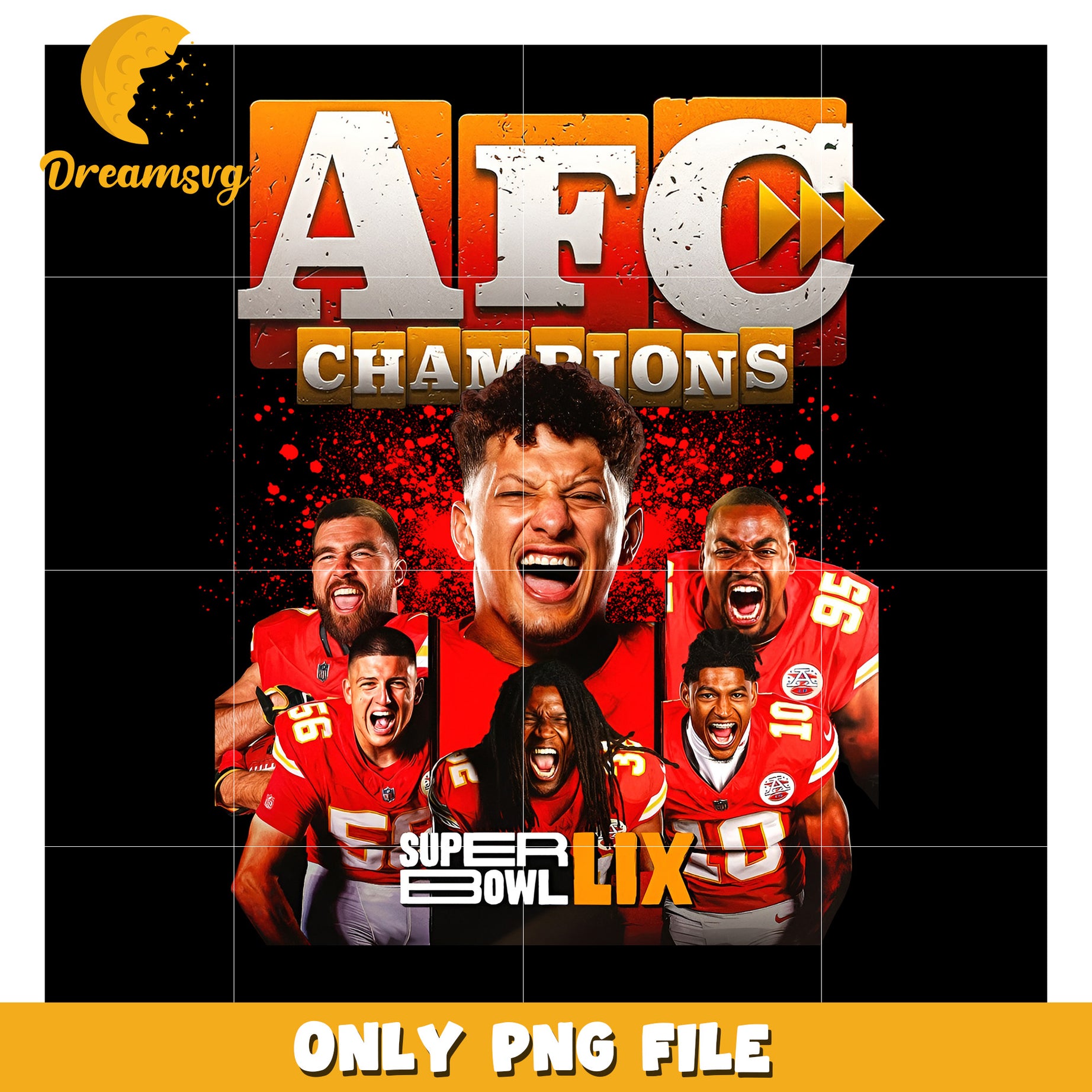 AFC Champions Super Bowl LIX PNG Team Celebration