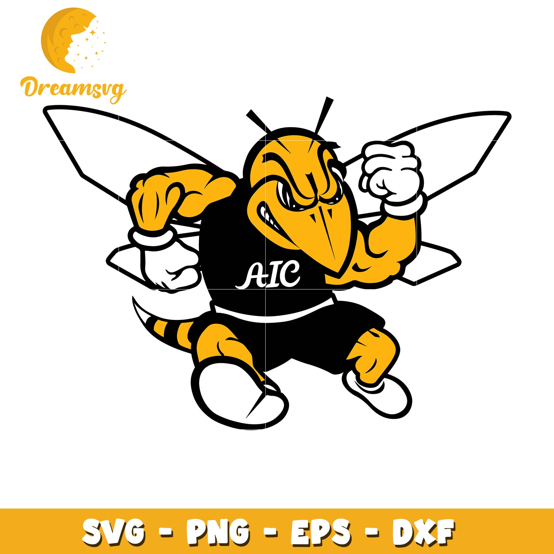 AIC Yellow Jacket SVG PNG EPS DXF