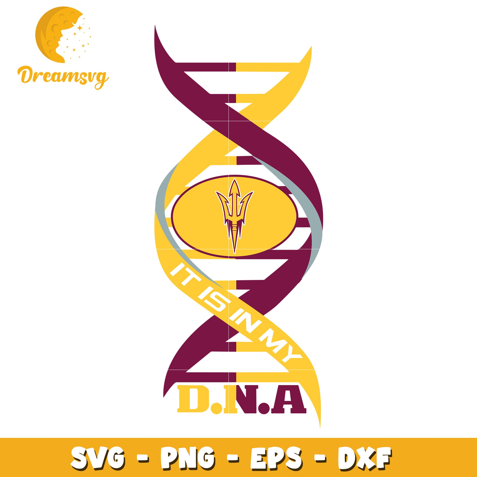 ASU DNA SVG Cut File