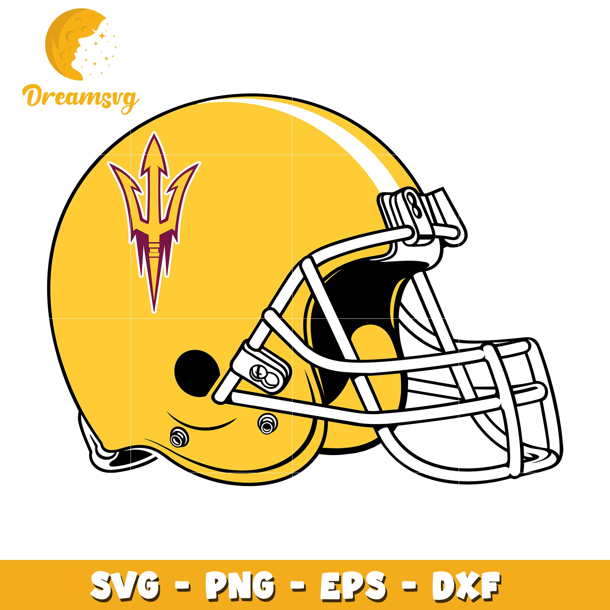 ASU Football Helmet SVG PNG EPS DXF