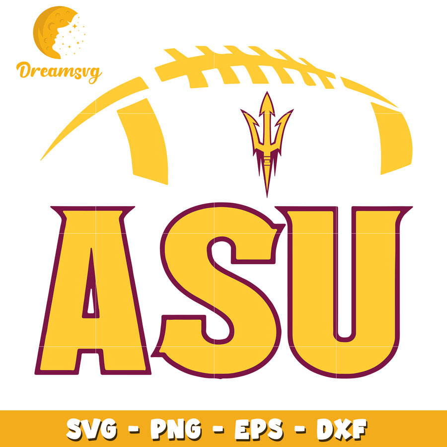 ASU Football SVG PNG EPS DXF Cut File