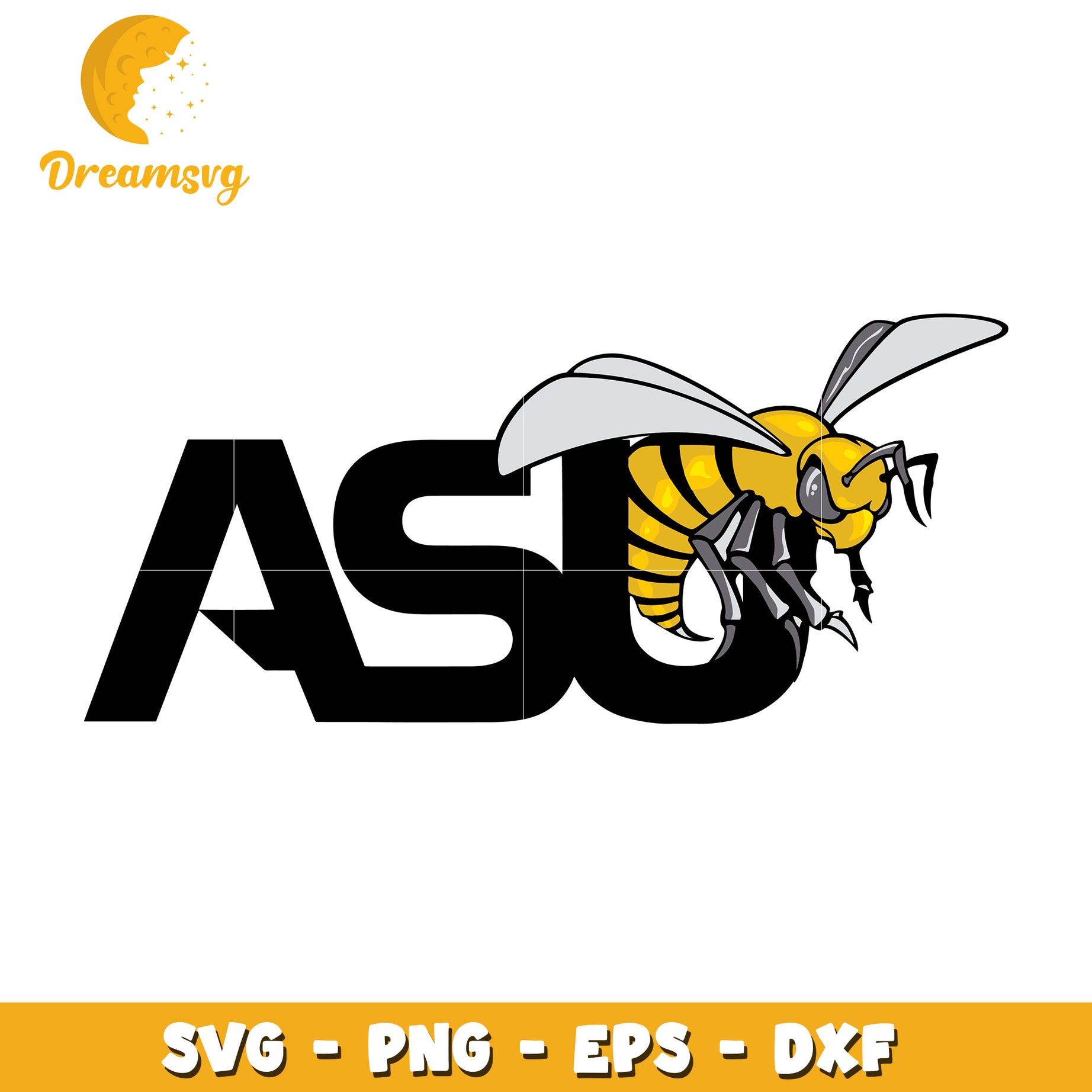 ASU Hornet SVG PNG EPS DXF Files