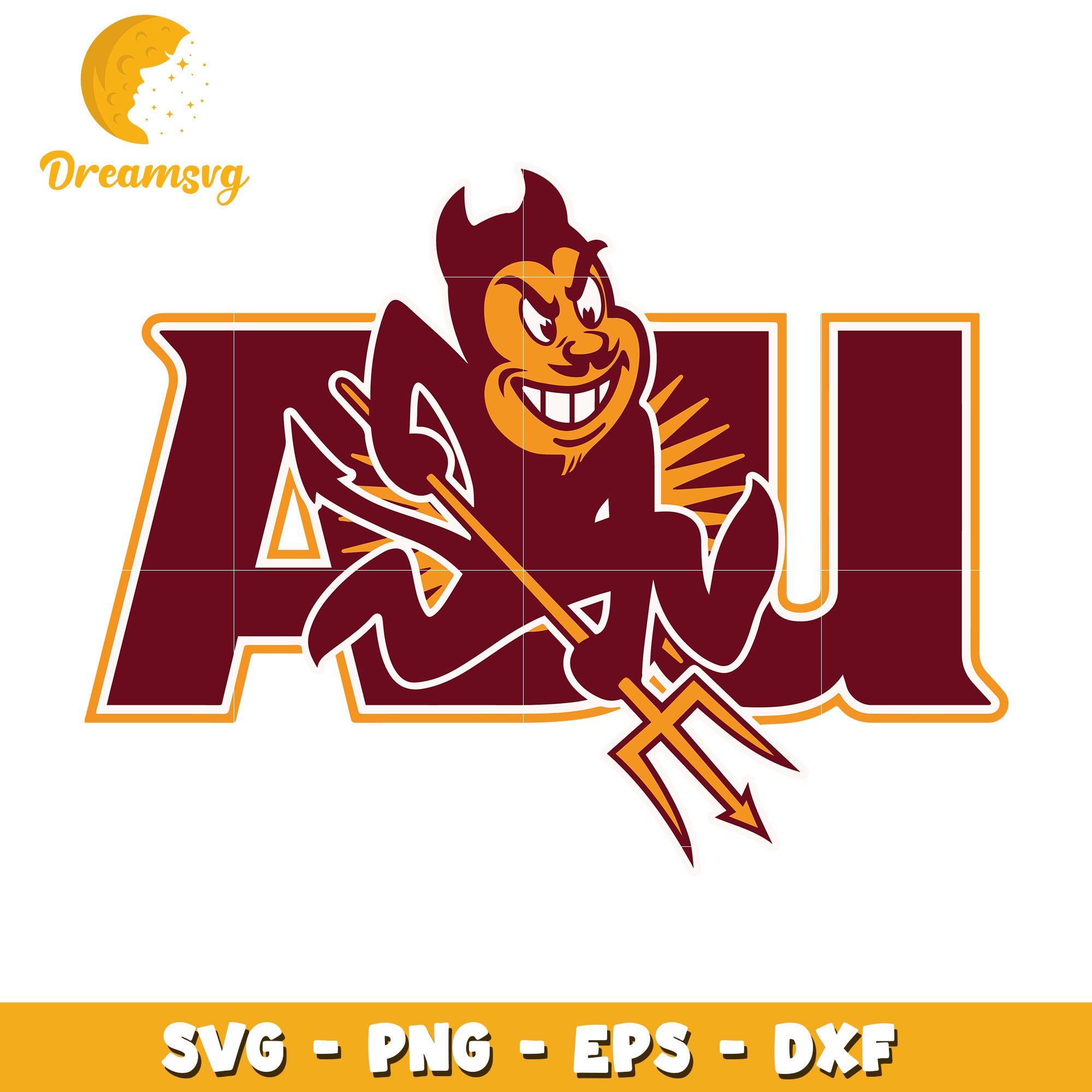 ASU Sun Devils SVG Logo Graphic for Crafting and Merchandising ...
