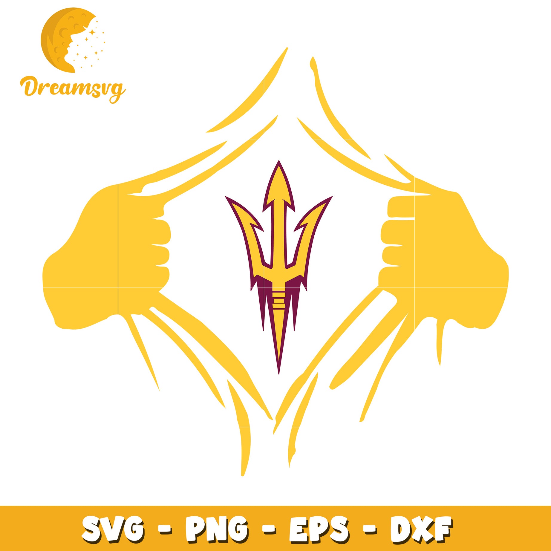 ASU Sun Devils SVG PNG EPS DXF Cut File