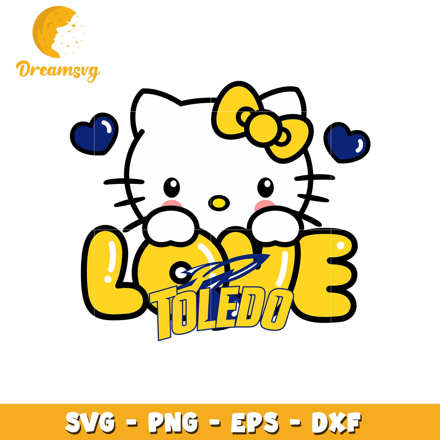 Adorable Hello Kitty Love Toledo SVG Design File