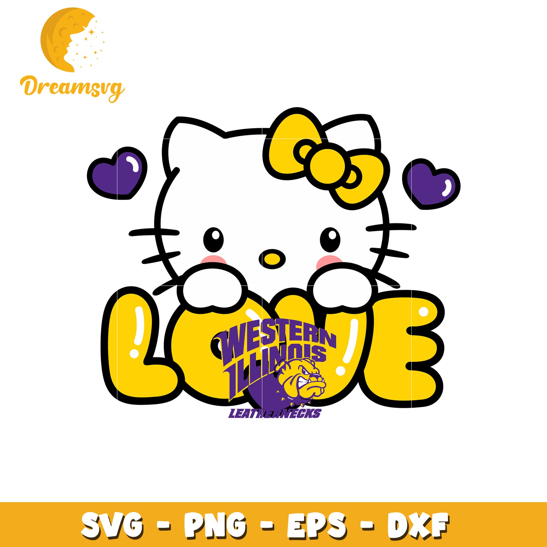 Adorable Kitty Love SVG Design for Western Illinois