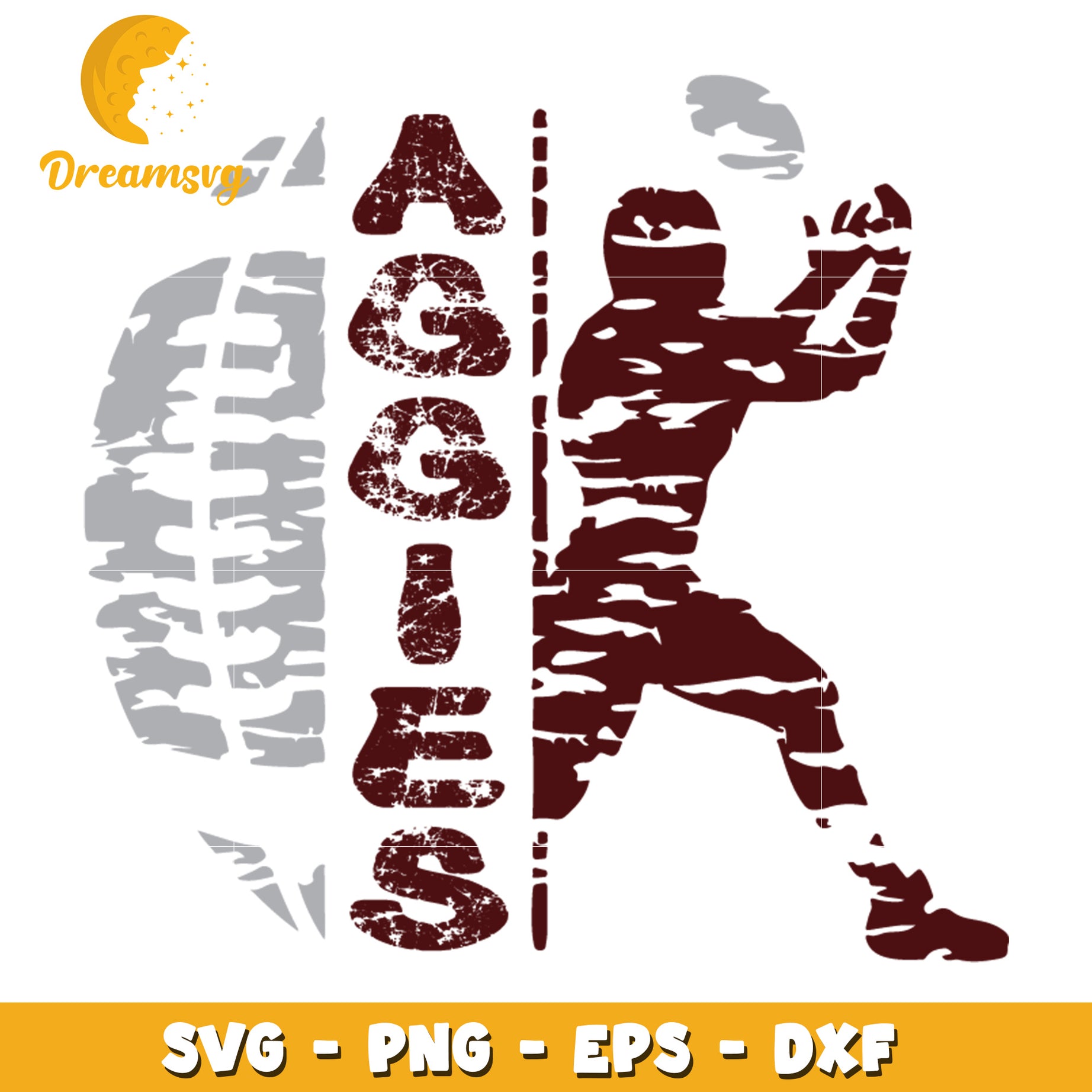 Aggies Football SVG PNG EPS DXF Cut File