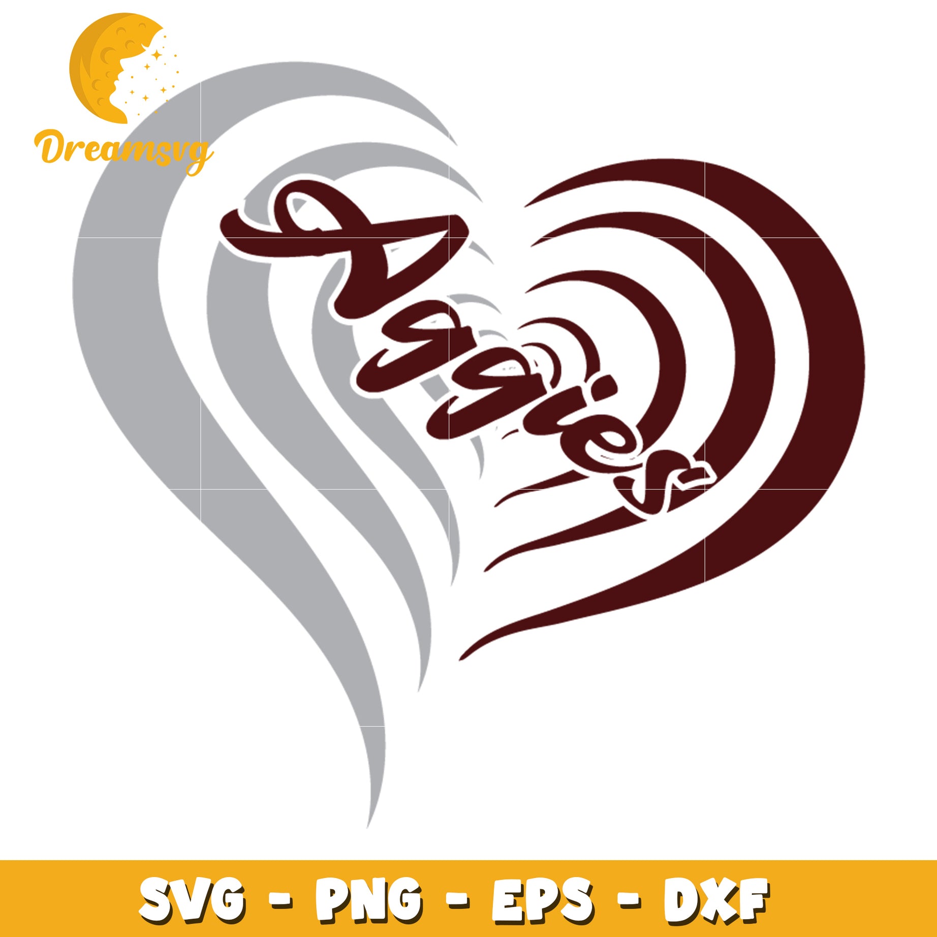 Aggies Heart SVG Cut File PNG EPS DXF