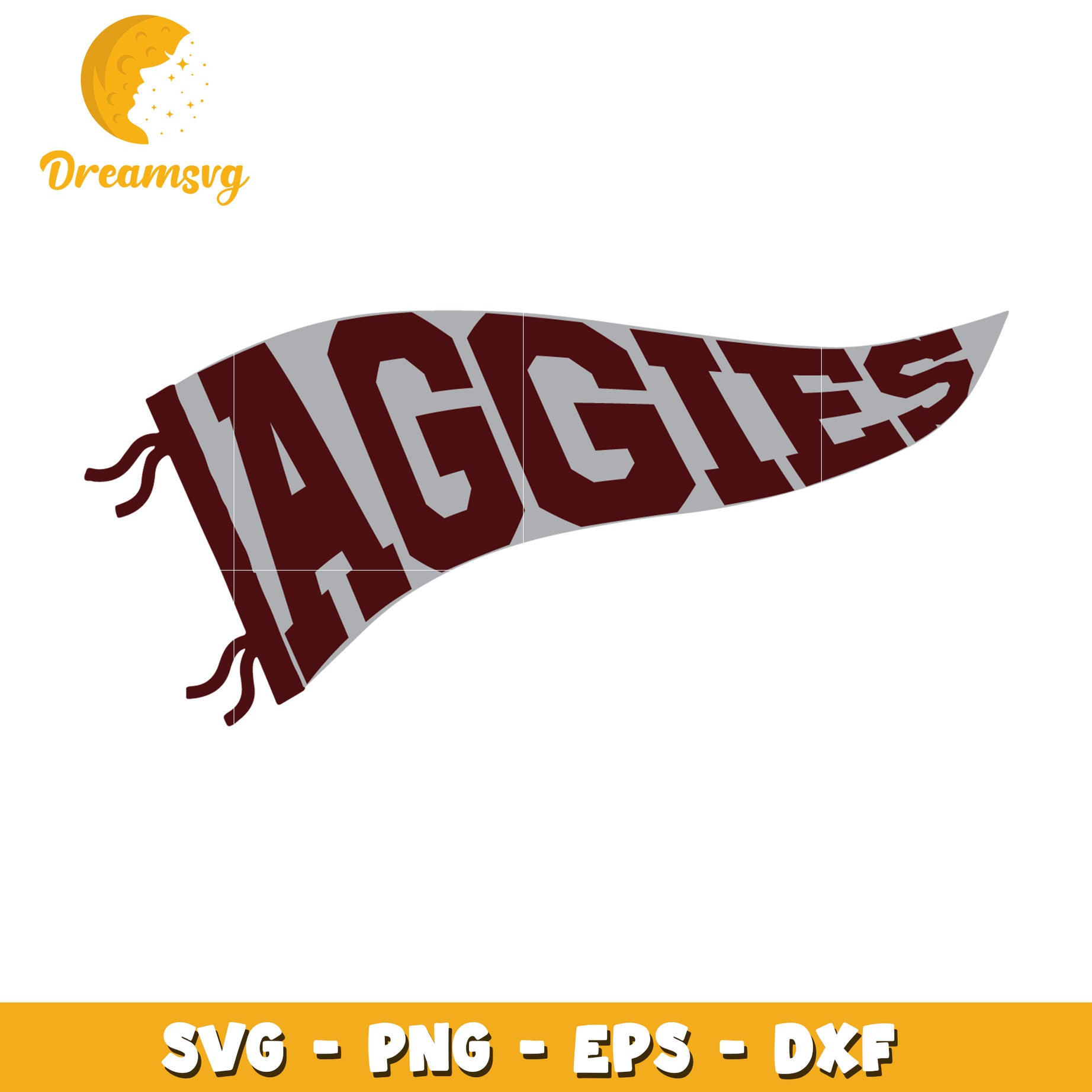 Aggies Pennant SVG Cut File