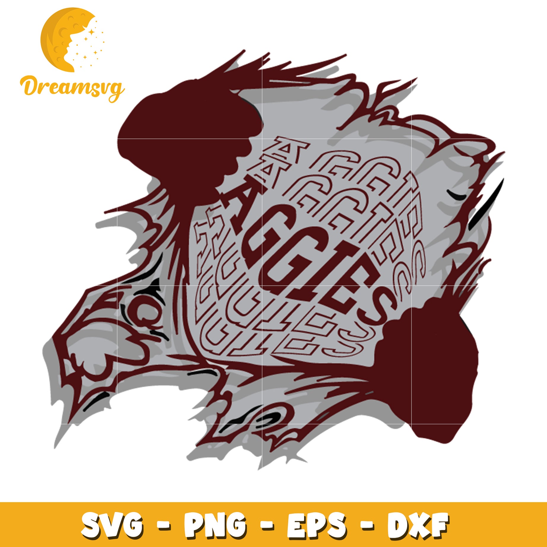 Aggies SVG Cut File Tattered Design