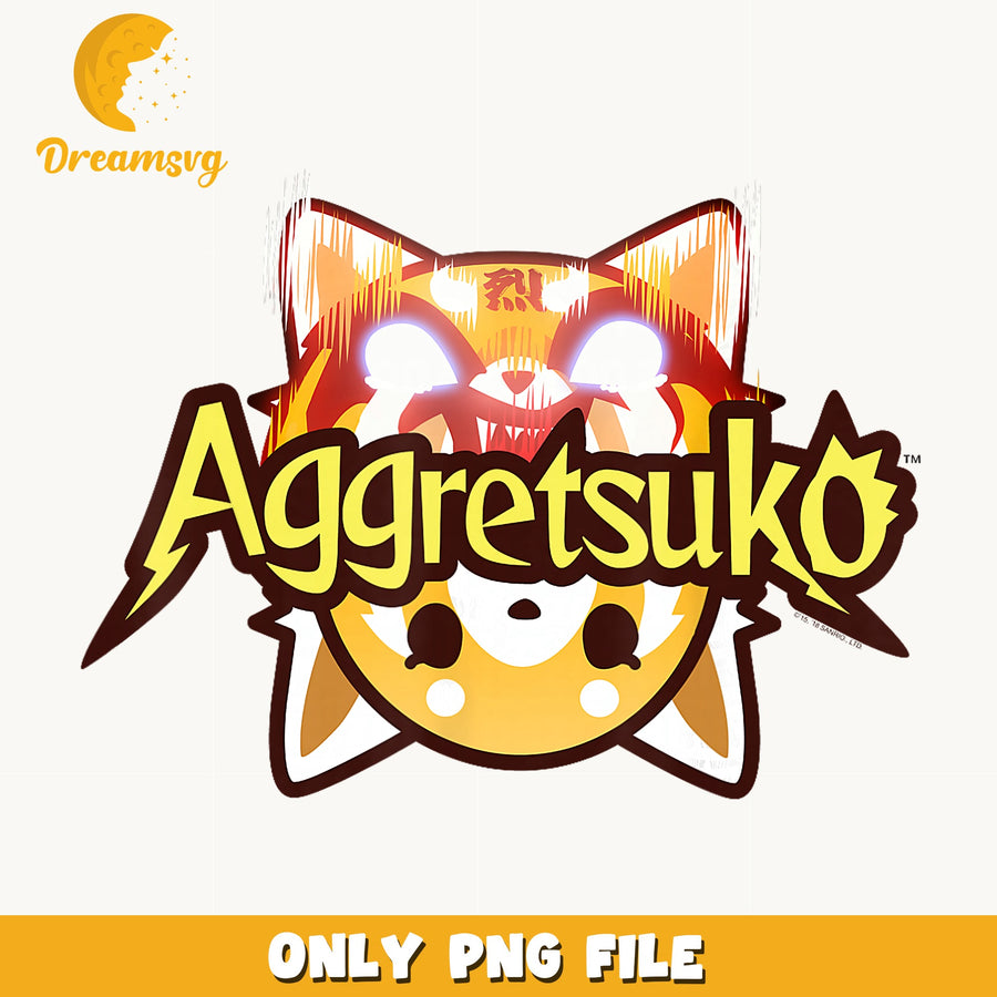 Aggretsuko Rage Mode PNG, Sanrio Anime Design, Red Panda PNG