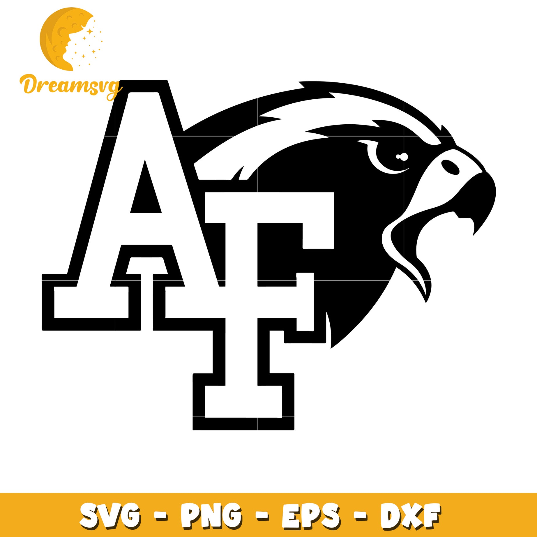 Air Force Eagles Logo SVG File for Crafting and Design Use
