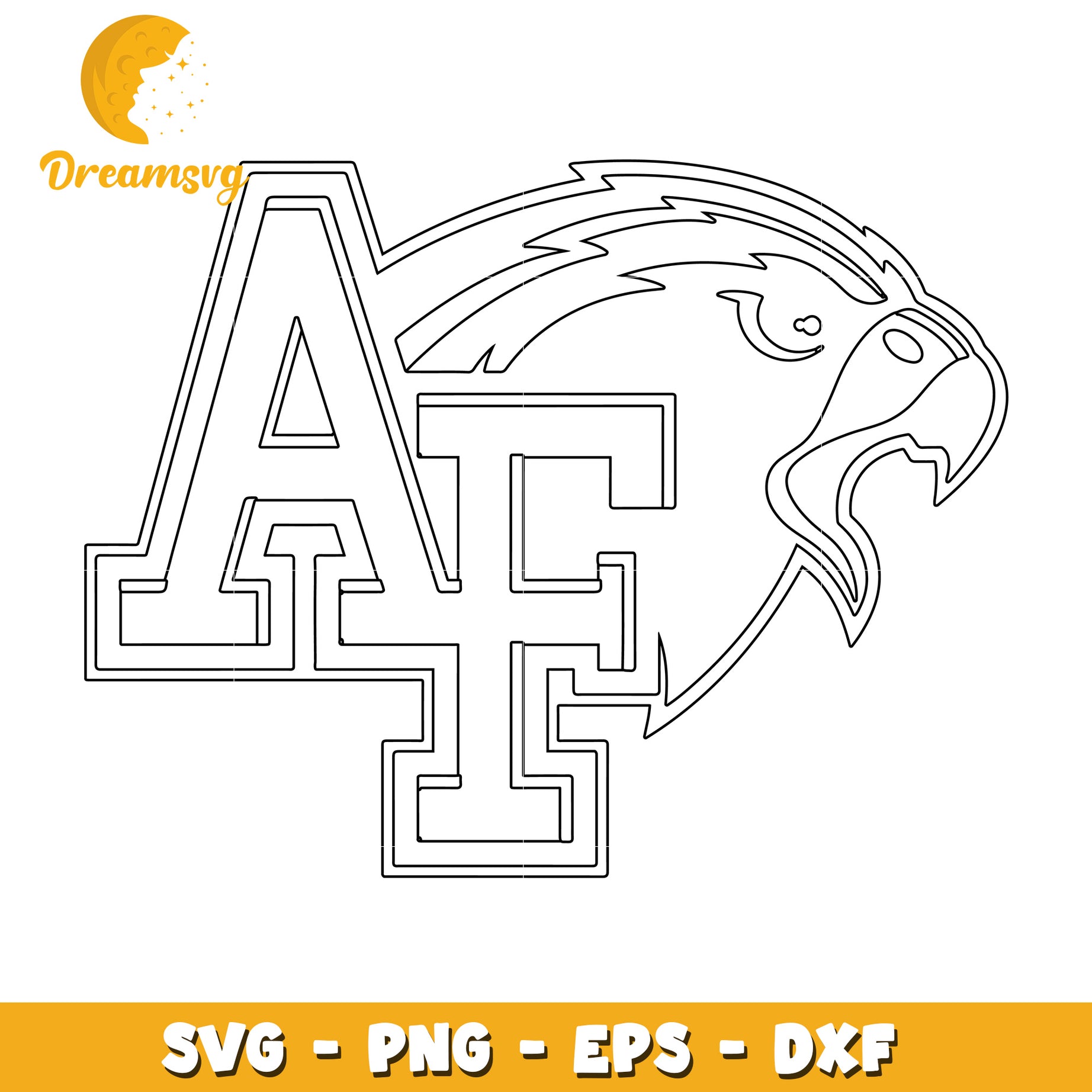 Air Force Falcon SVG Cut File