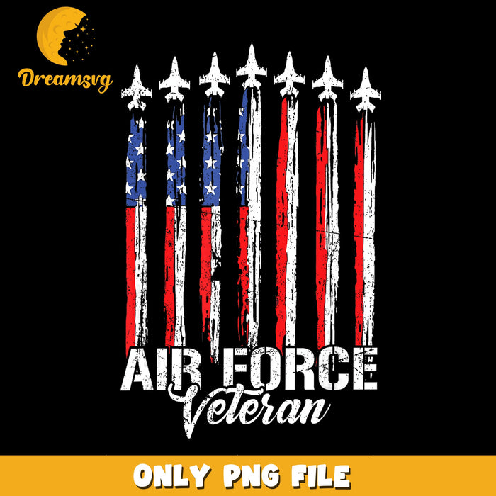 Air Force Veteran PNG, Patriotic Design, Military