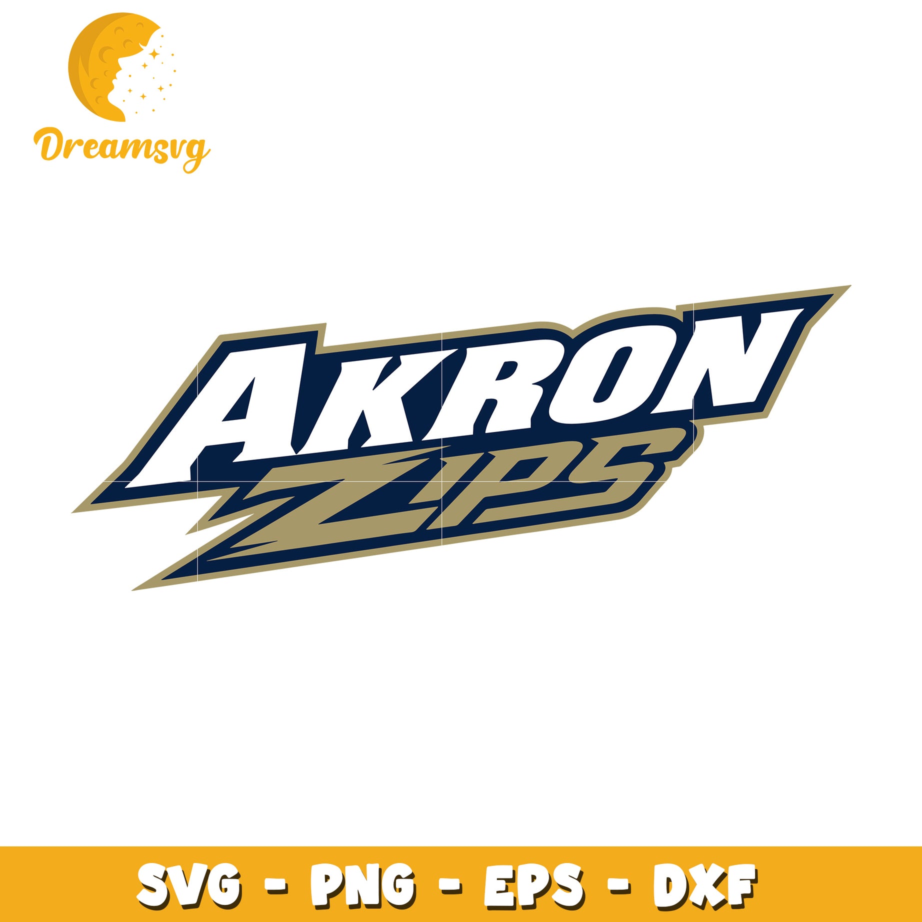Akron Zips Logo SVG File for Creative Projects and Designs