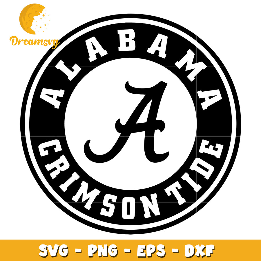 Alabama Crimson Tide Logo SVG File for Sports Fans and Crafts