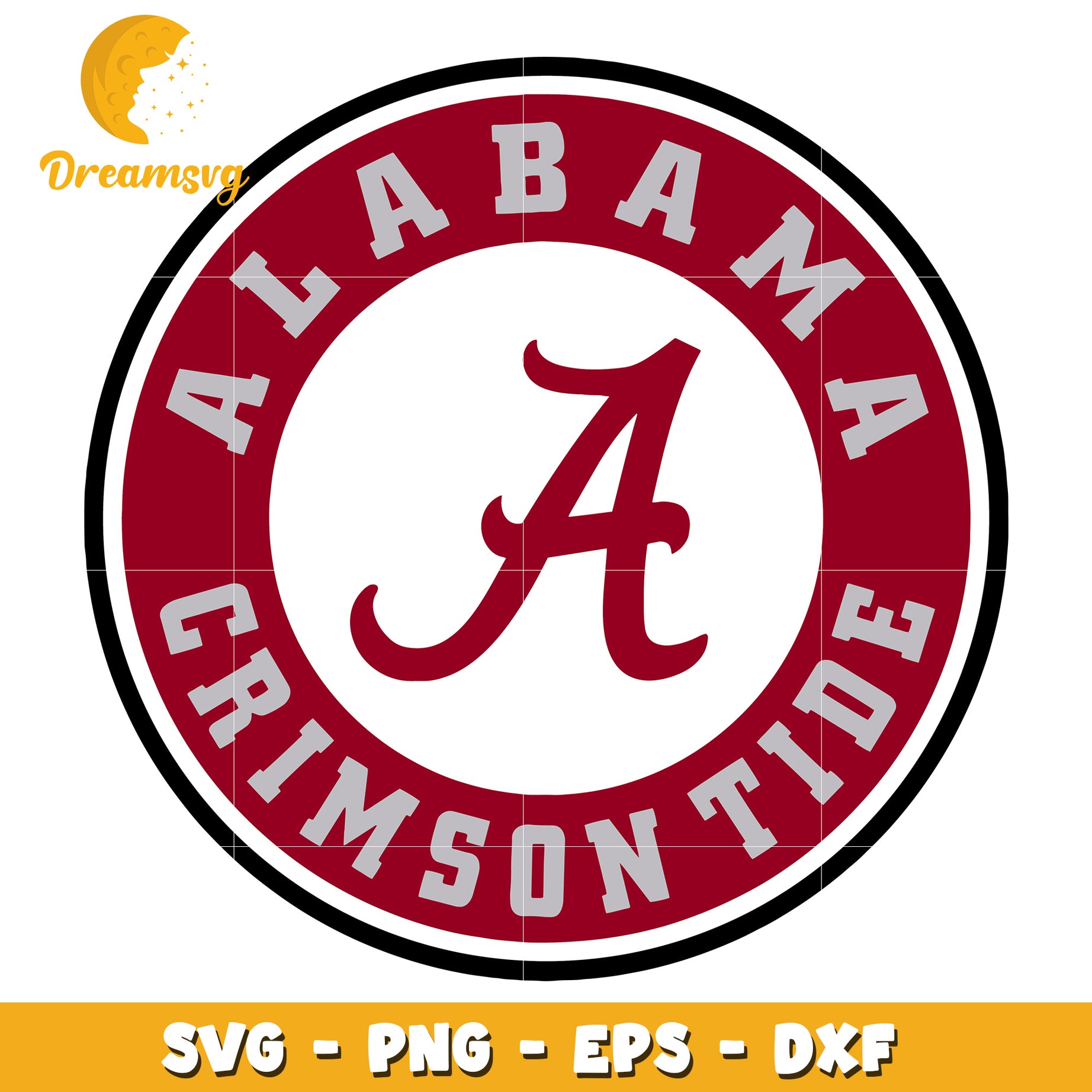 Alabama Crimson Tide SVG PNG EPS DXF