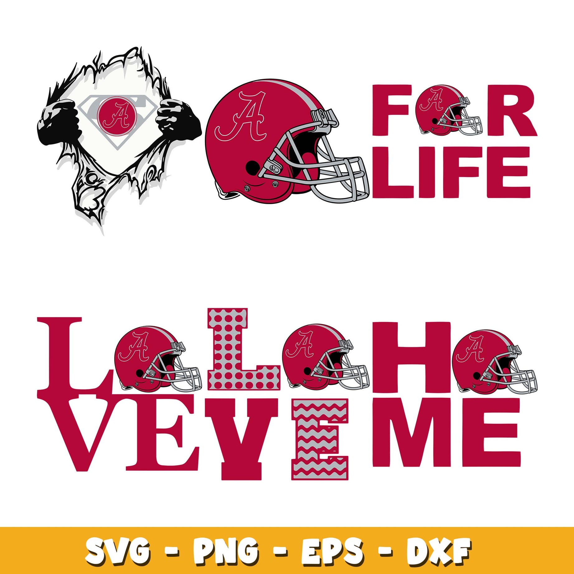 Bundle Logo Alabama Crimson Tide svg, Alabama Crimson Tide logo svg, ncaa svg 