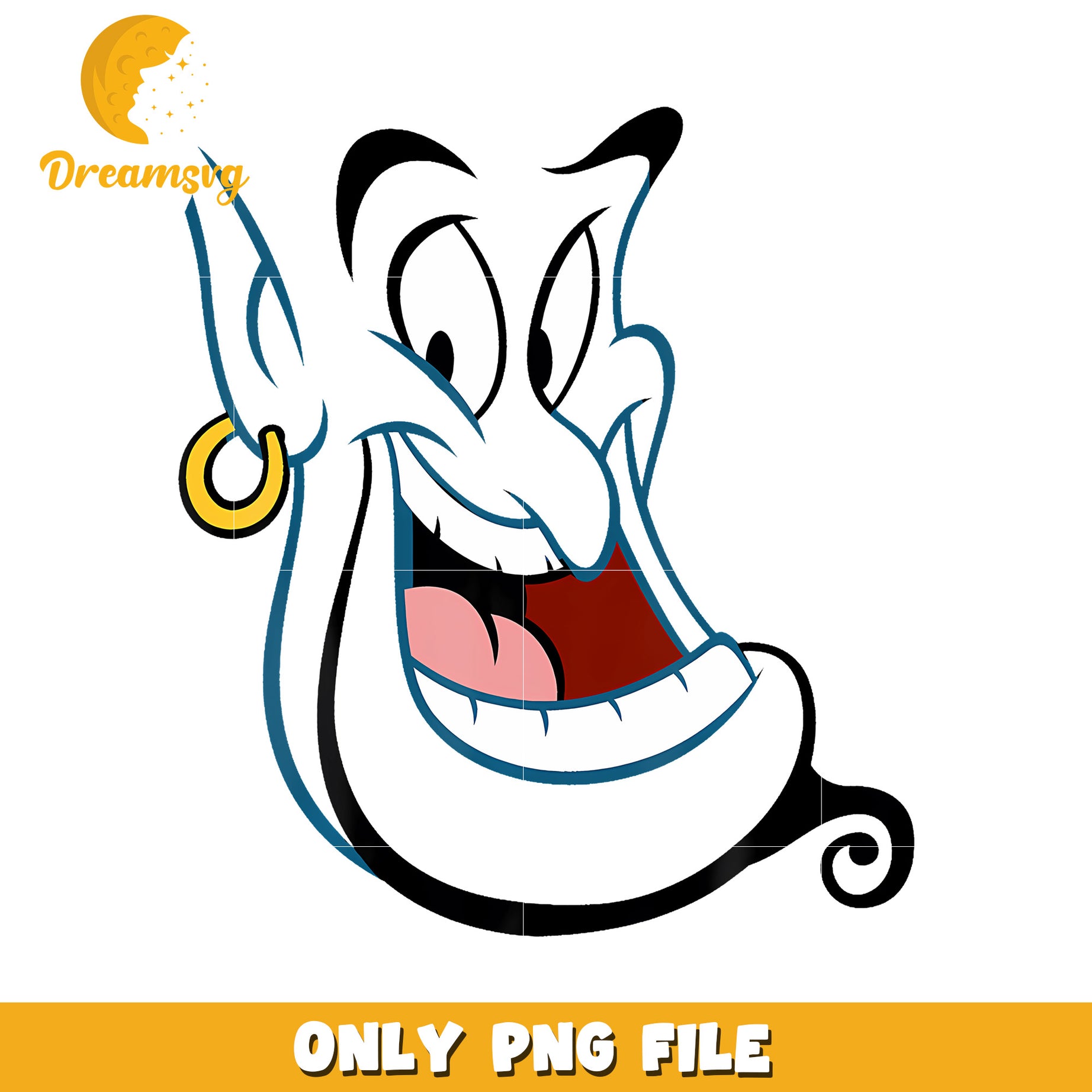 Aladdin Genie Big Face png, gen alpha memes png, aladin png